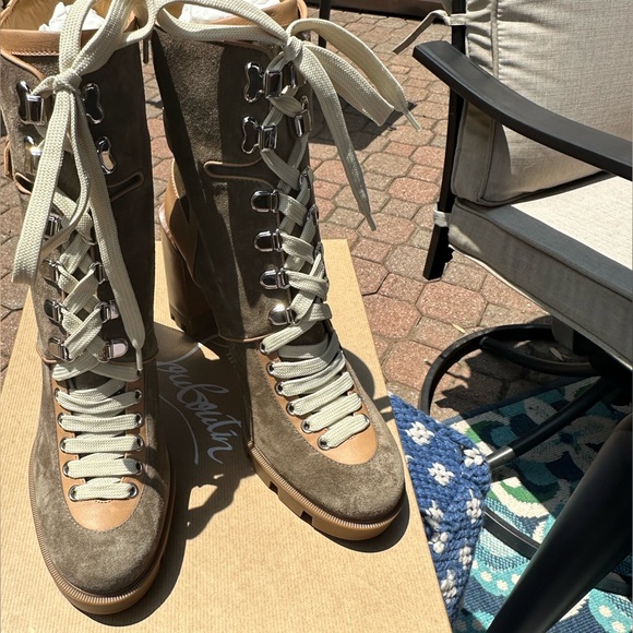 Christian Louboutin Macademia Silex Brown Boot 100MM 40 1/2 IT - Picture 6 of 16